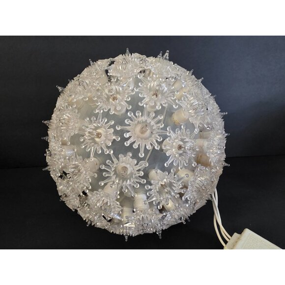 Vintage 8" Starburst Light Sphere With Multiple Modes Christmas - Picture 3 of 8